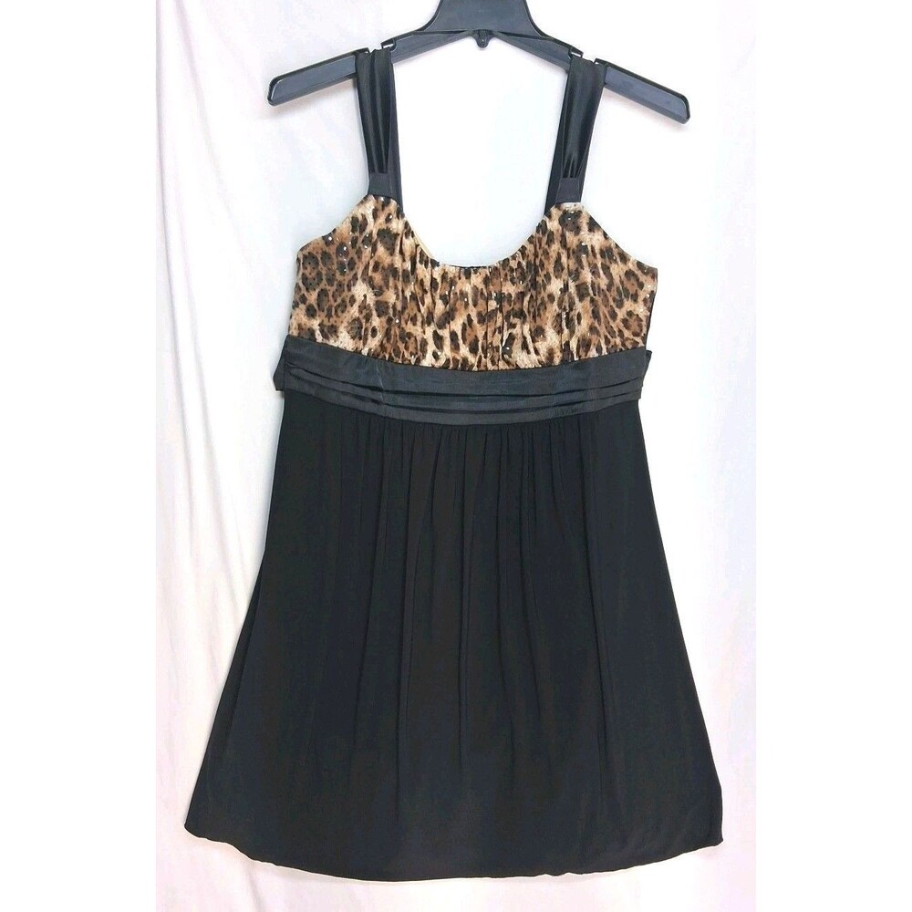 Vintage 90s Taboo Womens 2X Black Y2K Mini Dress Mob Wife Coquette Summer